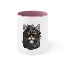 Load image into Gallery viewer, Cat Two Accent Coffee Mug, 11oz